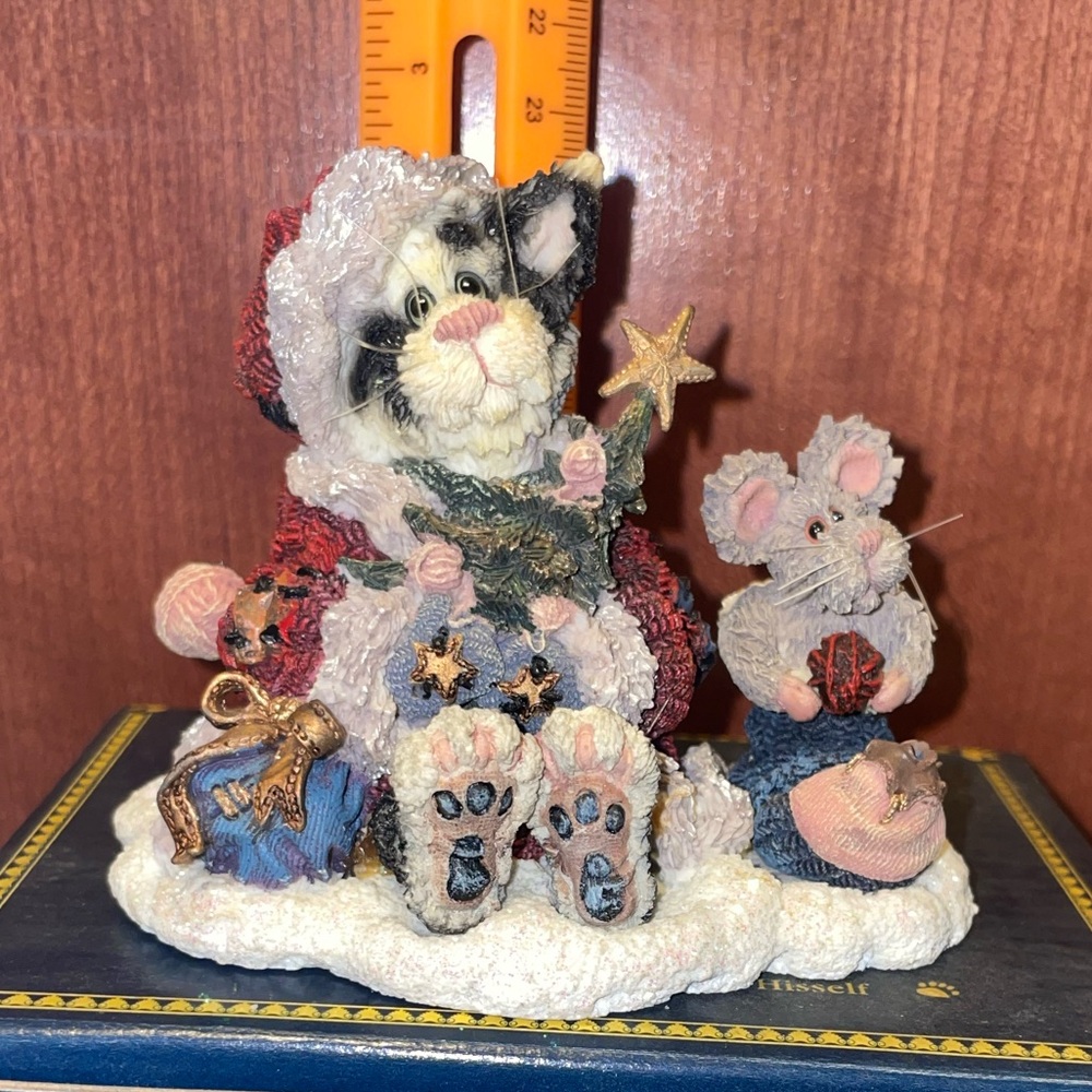 🐈⬛New Boyds Bears Festive Cat and Mouse Figurine